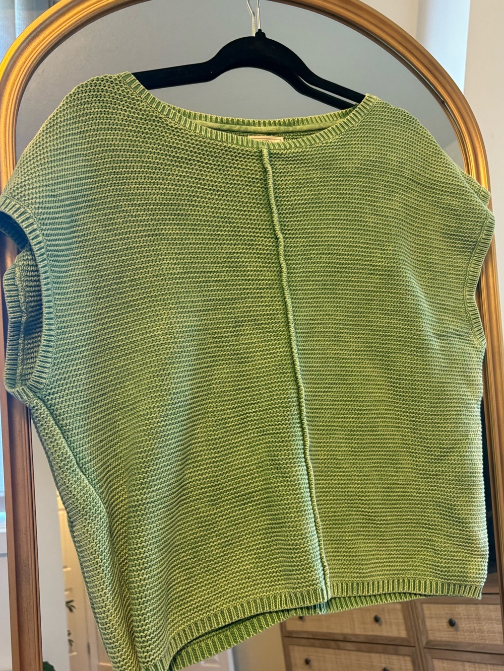 FatFace 100% Cotton Textured Knit Top Sweater Cottagecore Coastal Summer Vintage
